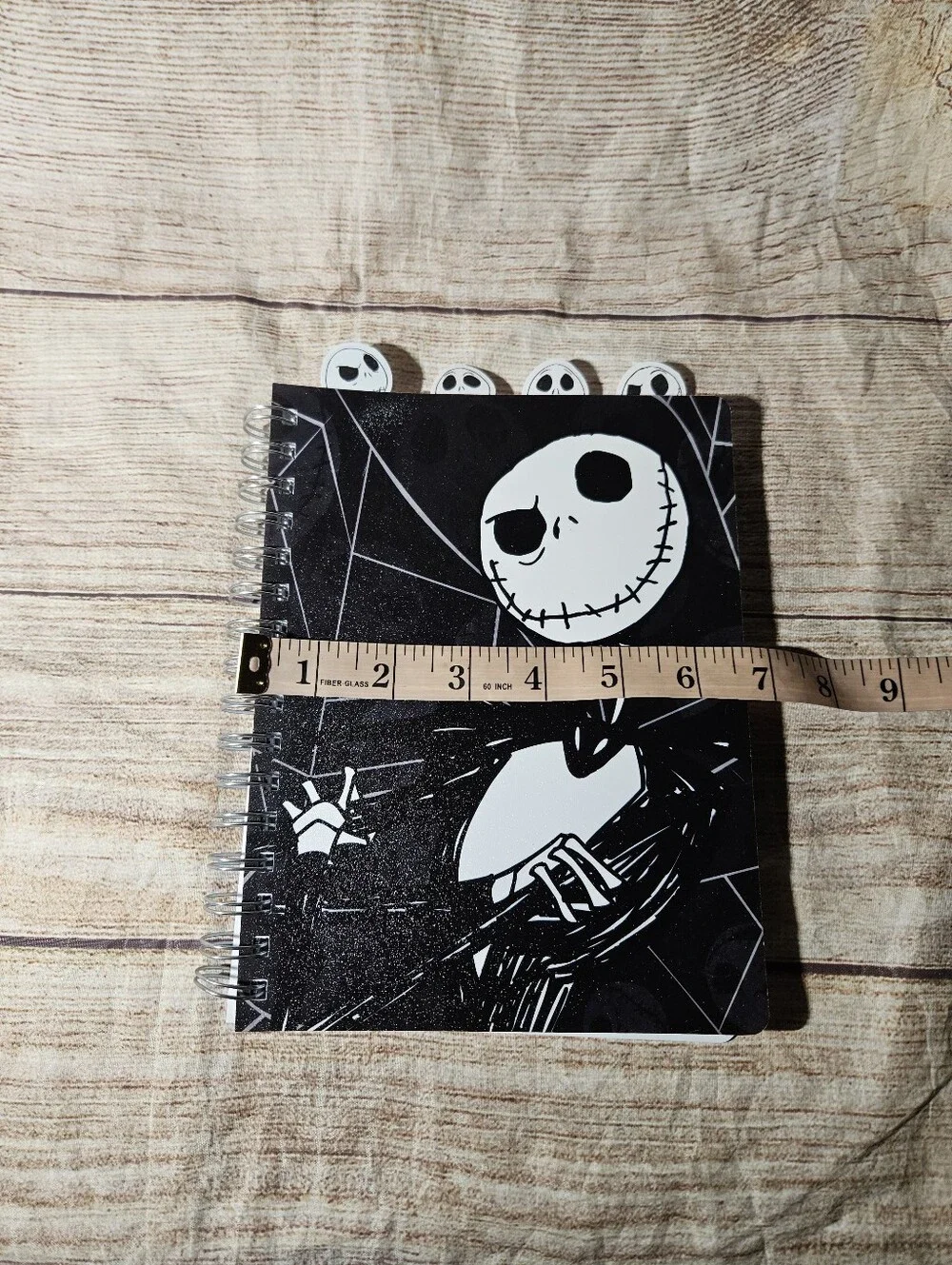 Disney Nightmare Before Christmas spiral journal and jack and sally pens